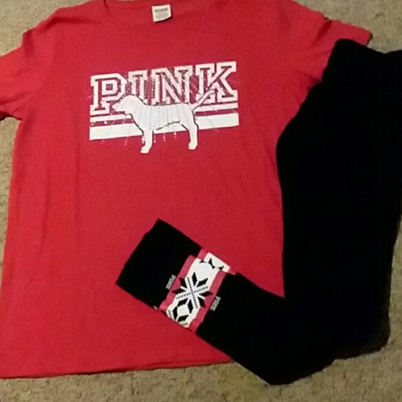 PINK Victoria's Secret Tops - " PINK" yoga pants and t-shirt.